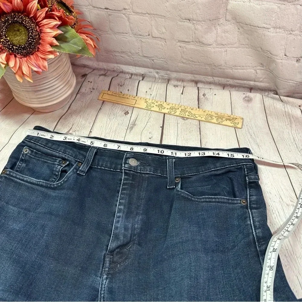 mens levi's performance dark wash jeans 502 taper fit 32x31